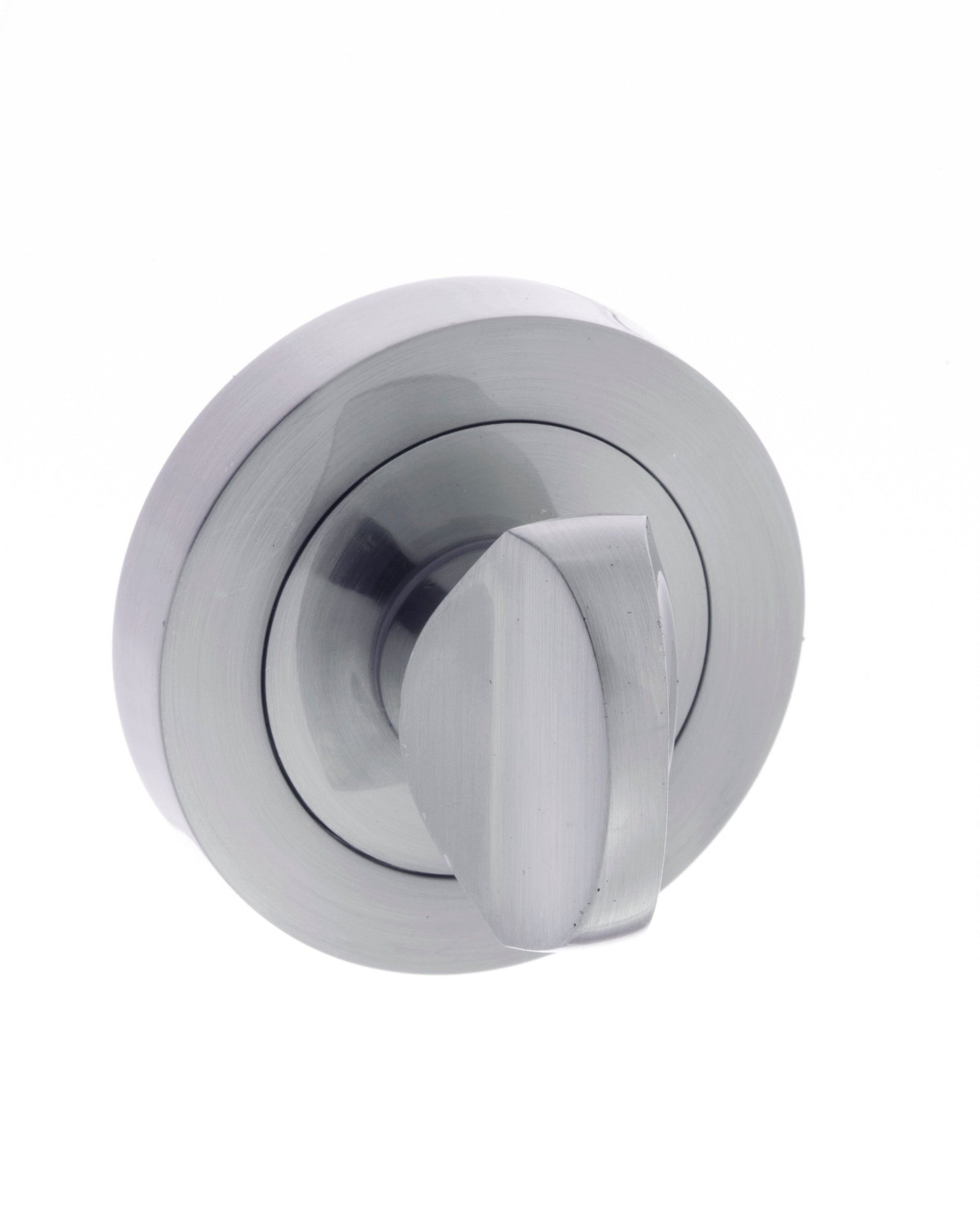 Status WC Turn and Release Round Rose Bathroom Lock Atlantic Each Satin Chrome