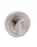 Status WC Turn and Release Round Rose Bathroom Lock Atlantic Each Satin Nickel