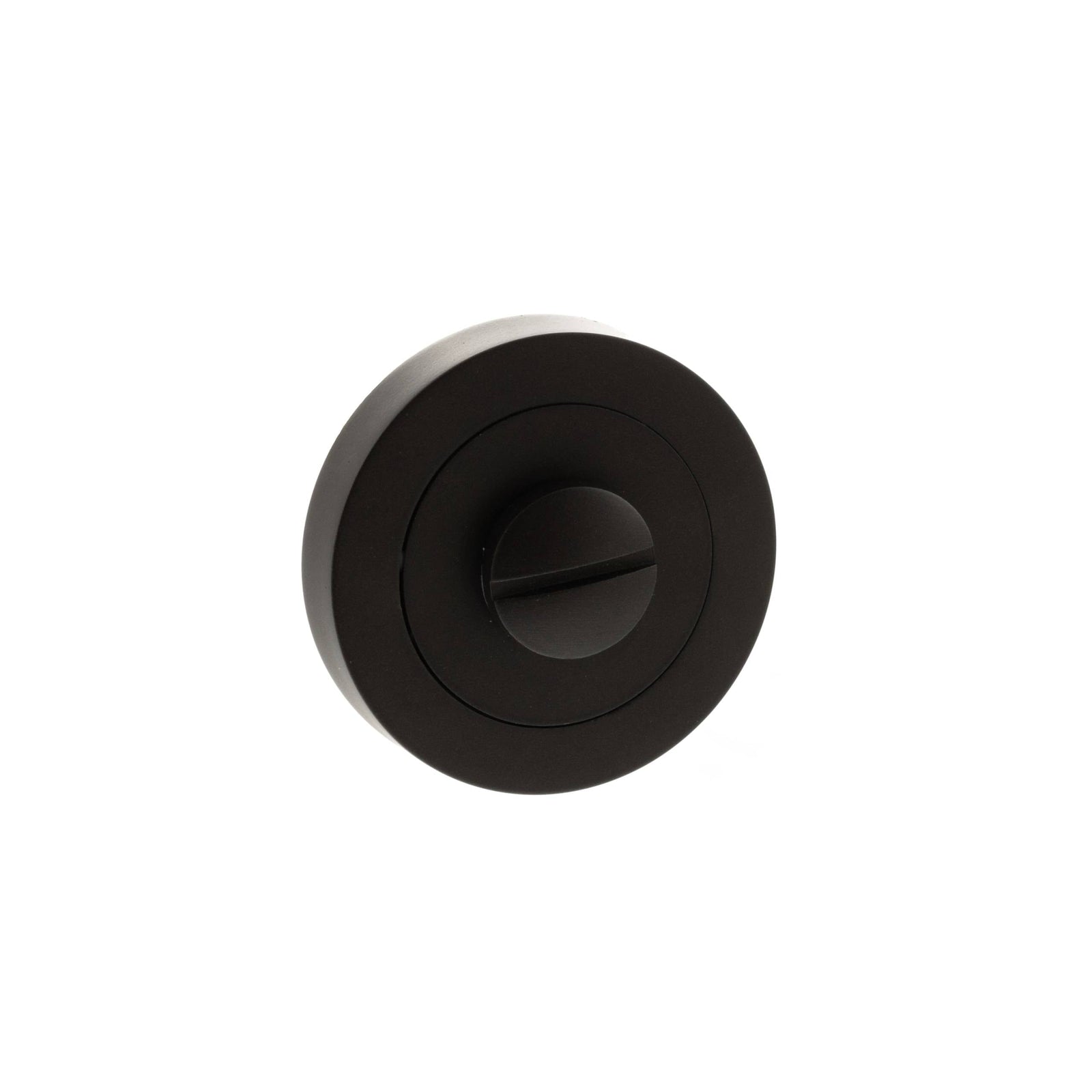 STATUS WC Turn and Release on Round Rose in Urban Dark Bronze WC Turn and Release Atlantic