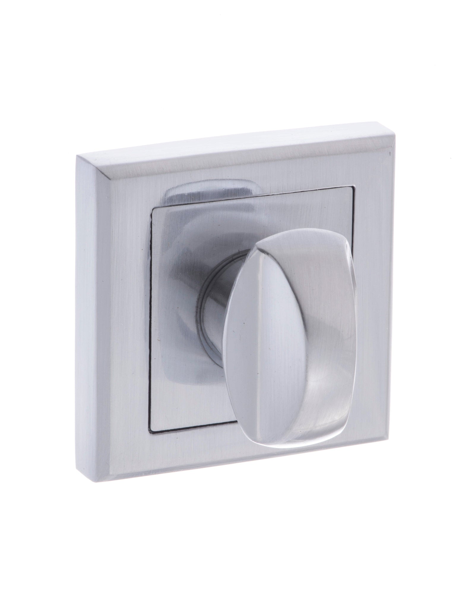 Status WC Turn and Release Square Rose Bathroom Lock Atlantic Each Satin Chrome