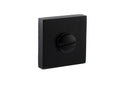 Status WC Turn and Release S4 Square Rose in Matt Black Bathroom Lock Atlantic