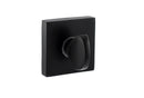 Status WC Turn and Release S4 Square Rose in Matt Black Bathroom Lock Atlantic