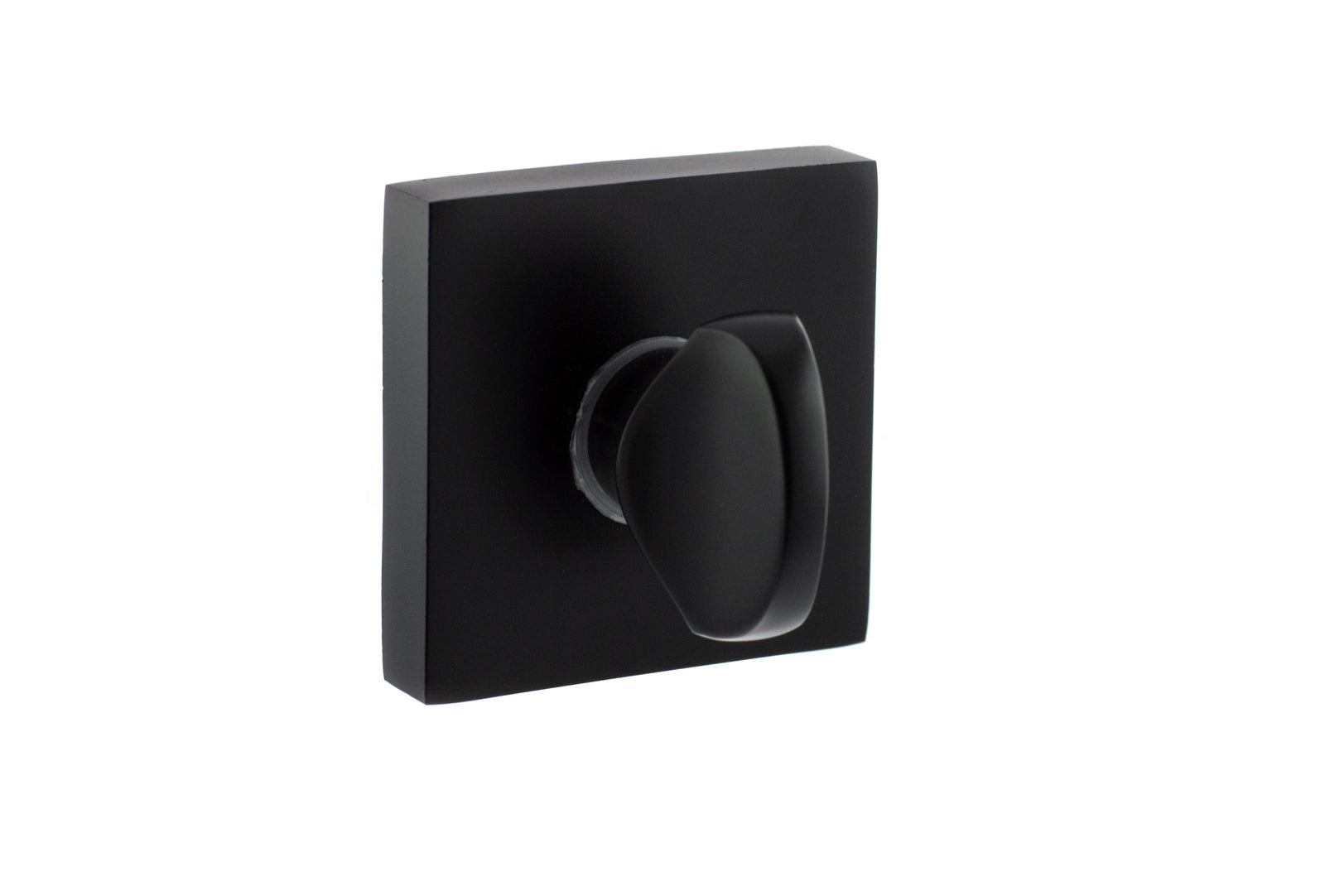 Status WC Turn and Release S4 Square Rose in Matt Black Bathroom Lock Atlantic