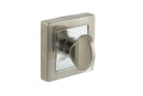 Status WC Turn and Release S4 Square Rose Bathroom Lock Atlantic Each Satin Nickel/Polished Chrome