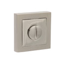 Senza Pari WC Turn and Release Square Rose Bathroom Lock Atlantic