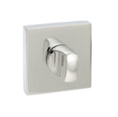 Senza Pari WC Turn and Release Flush Square Rose in Polished Chrome Bathroom Lock Atlantic
