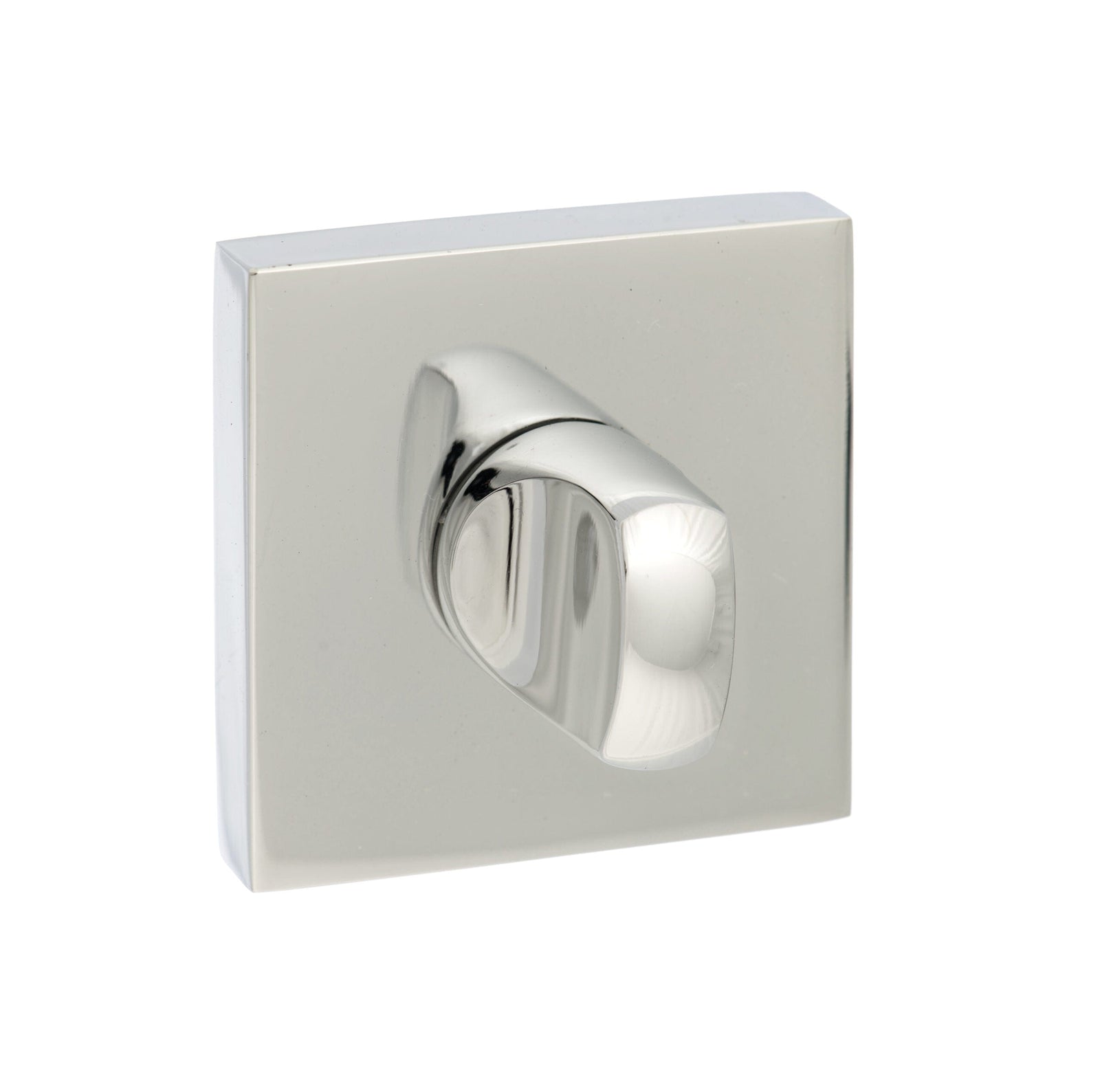 Senza Pari WC Turn and Release Flush Square Rose in Polished Chrome Bathroom Lock Atlantic