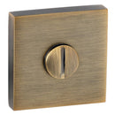 Senza Pari WC Turn and Release Flush Square Rose Bathroom Lock Atlantic
