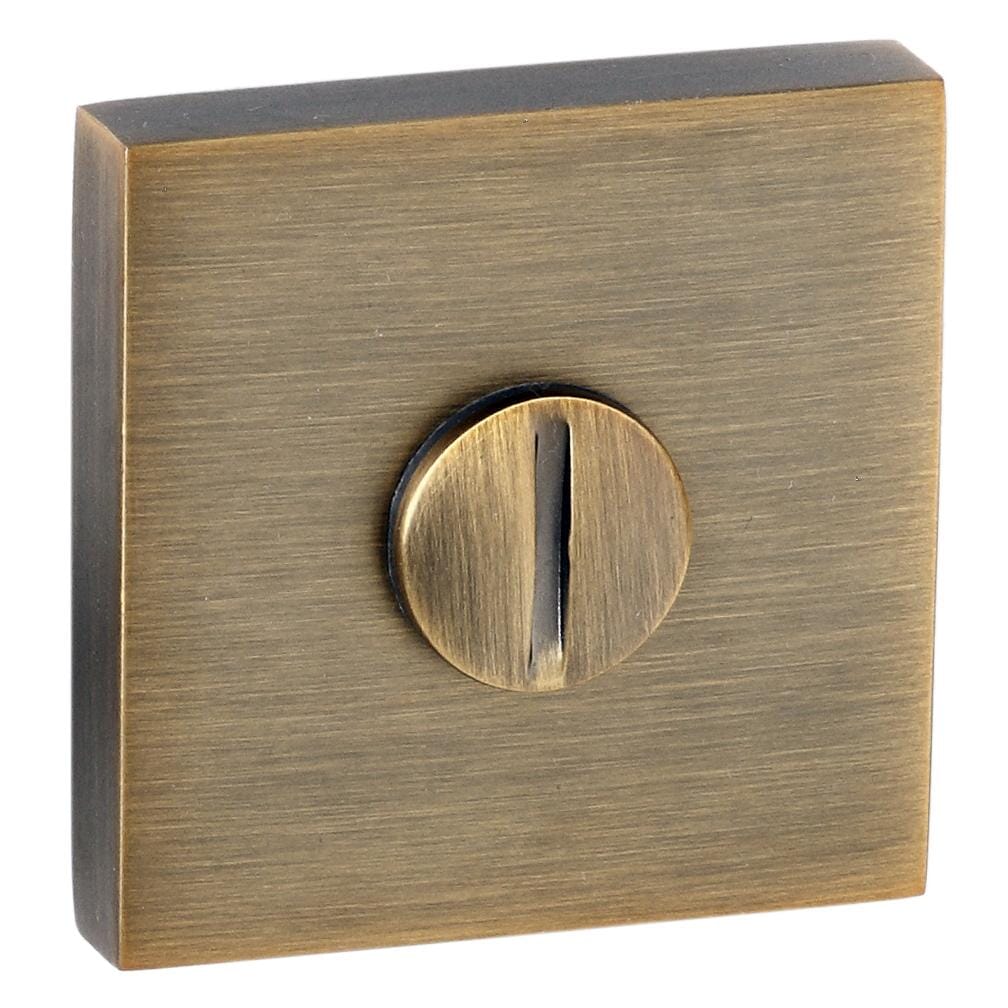 Senza Pari WC Turn and Release Flush Square Rose Bathroom Lock Atlantic