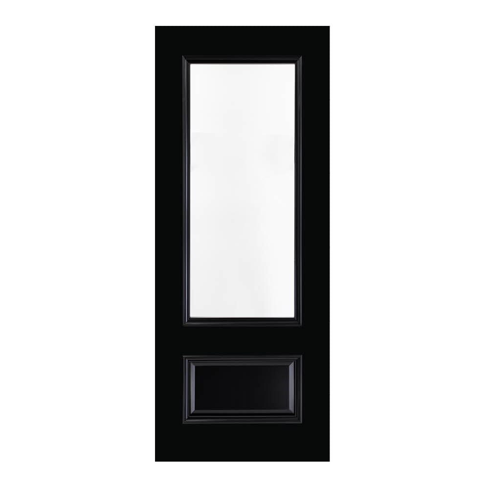Sandringham Black Finish Bevelled Glazed Internal Door Internal Door Deanta