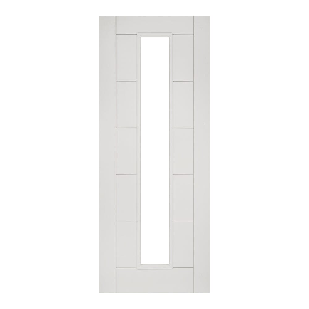 Seville White Primed Glazed Internal Door Internal Door Deanta