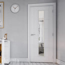 Seville White Primed Glazed Internal Door Internal Door Deanta