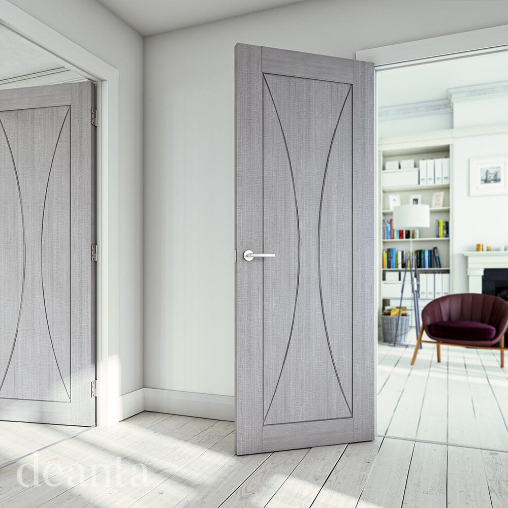 Sorrento Light Grey Ash FSC Internal Door Internal Door Deanta
