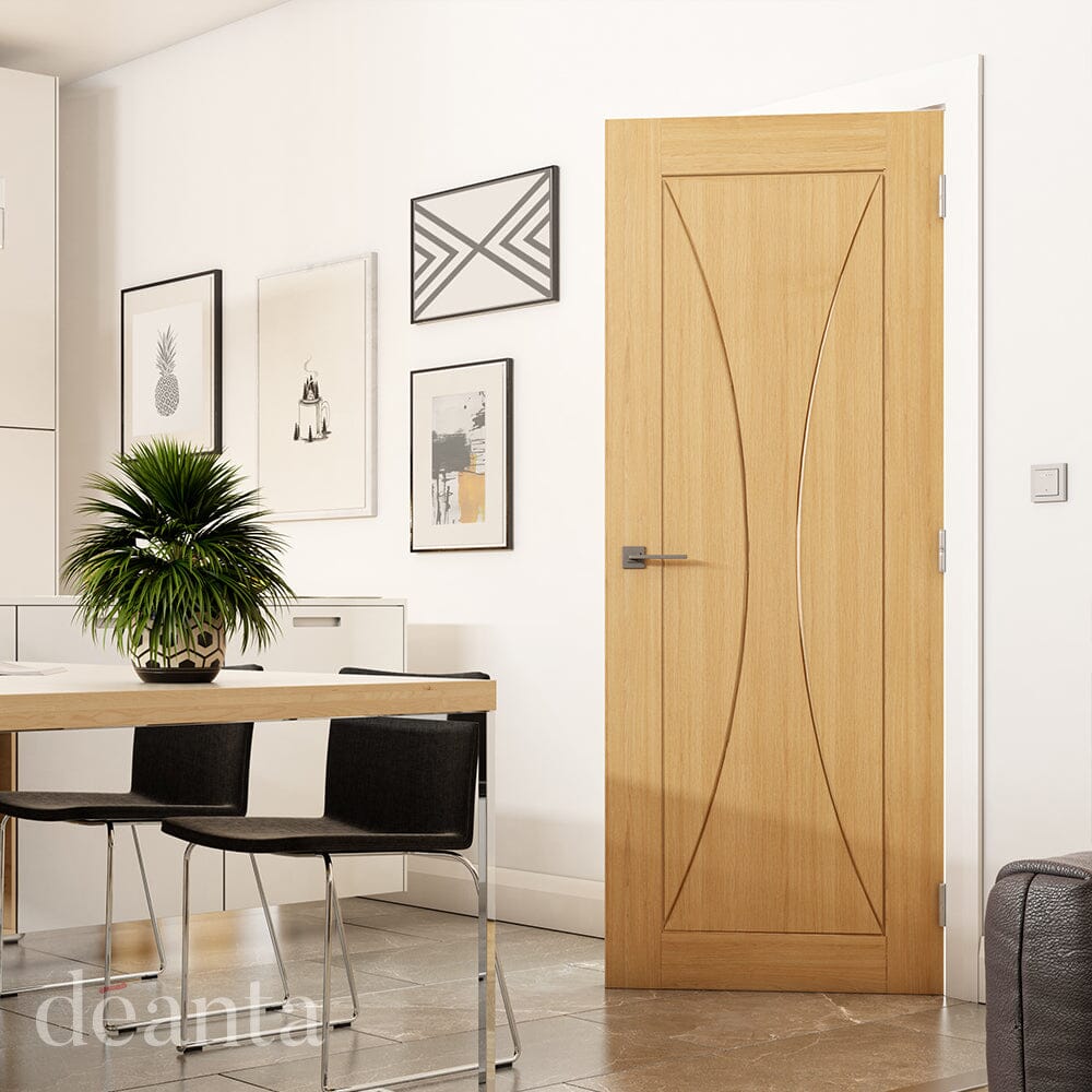 Sorrento Prefinished Oak Internal Fire Door Internal Door Deanta