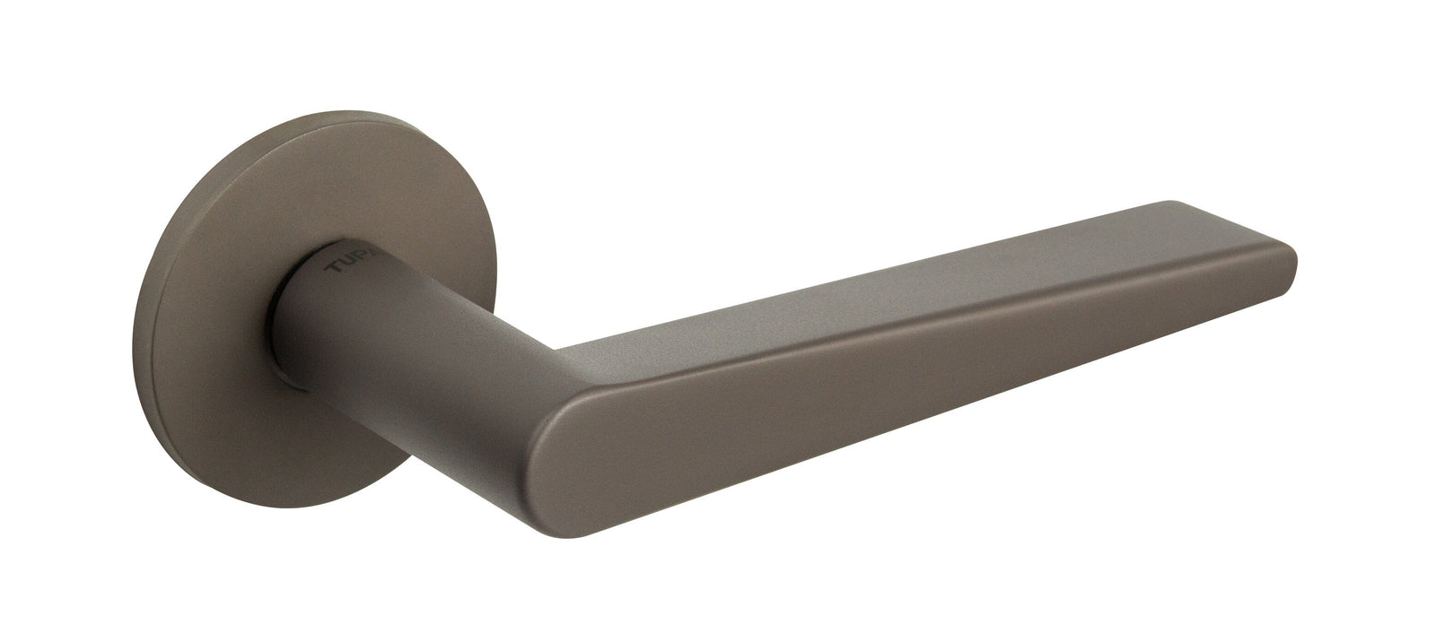 Tupai Rapido 5S Line Torrao Designer Lever 5mm Slimline Round Rose in Titanium Designer Lever Handle Atlantic