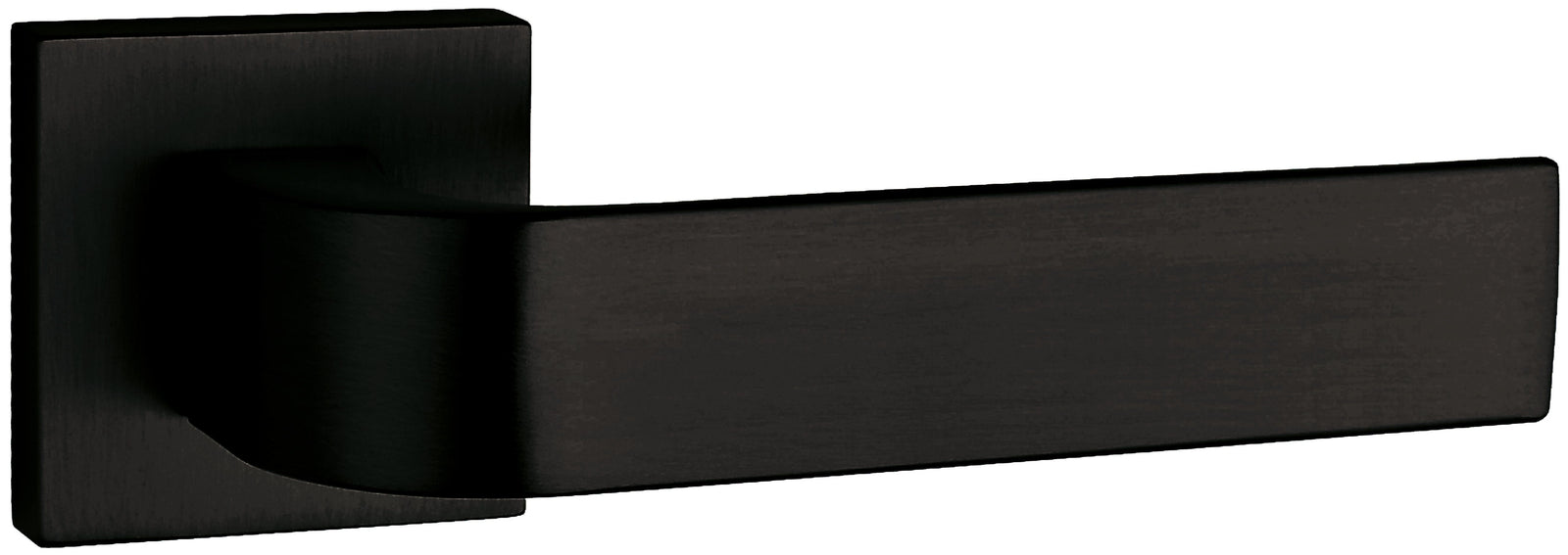 Tupai Rapido CurvaLine Turis Designer Lever Square Rose in Pearl Black Designer Lever Handle Atlantic