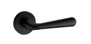 Tupai Rapido CurvaLine Adra Designer Lever Round Rose in Pearl Black Designer Lever Handle Atlantic