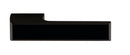 Tupai Rapido VersaLine Tobar Designer Lever Long Rose in Matt Black Decorative Plate - Matt Black Designer Lever Handle Atlantic
