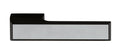 Tupai Rapido VersaLine Tobar Designer Lever Long Rose in Satin Stainless Steel Decorative Plate - Matt Black Designer Lever Handle Atlantic