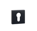 Tupai Rapido Curva QuadraLine Euro Escutcheon Square Rose in Pearl Black Escutcheon Atlantic