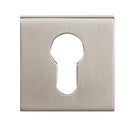 Tupai Rapido Curva QuadraLine Euro Escutcheon Square Rose Escutcheon Atlantic Pair Pearl Nickel