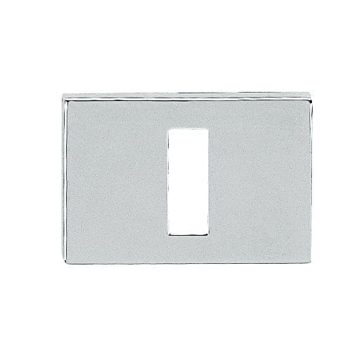 Tupai Rapido RetaLine VersaLine Key Escutcheon Long Rose Escutcheon Atlantic Pair Bright Polished Chrome