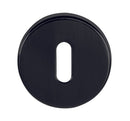 Tupai Rapido CurvaLine Key Escutcheon Round Rose in Pearl Black Escutcheon Atlantic