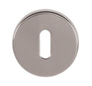 Tupai Rapido CurvaLine Key Escutcheon Round Rose Escutcheon Atlantic Pair Pearl Nickel