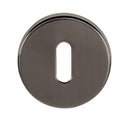 Tupai Rapido CurvaLine Key Escutcheon Round Rose Escutcheon Atlantic Pair Titanium