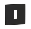 Tupai Rapido 5S Line Key Escutcheon 5mm Slimline Square Rose Escutcheon Atlantic Pair Pearl Black