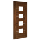 Valencia Prefinished Walnut Glazed Internal Door Internal Door Deanta