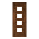 Valencia Prefinished Walnut Glazed Internal Door Internal Door Deanta