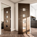 Valencia Prefinished Walnut Glazed Internal Door Internal Door Deanta