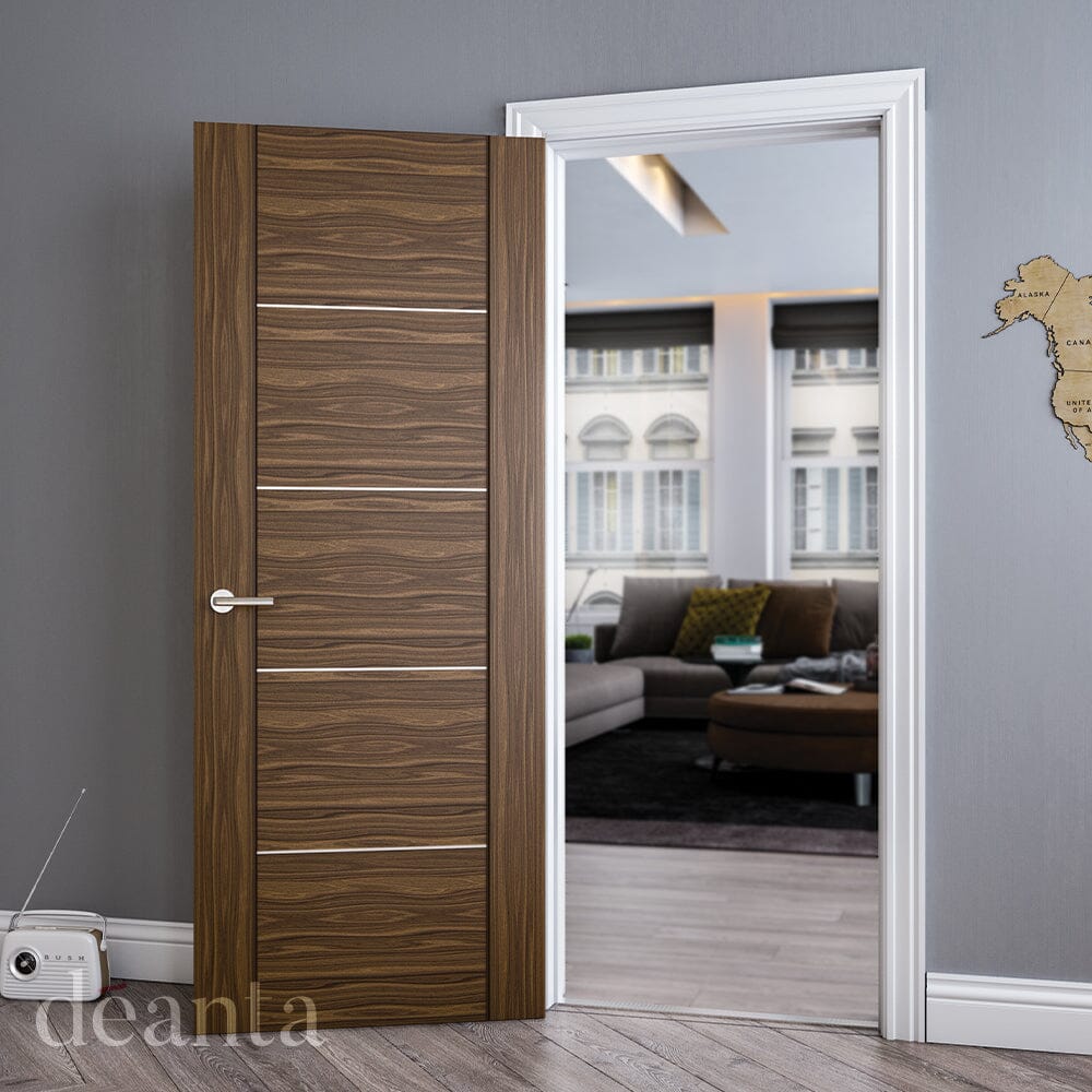 Valencia Prefinished Walnut Internal Fire Door Internal Door Deanta