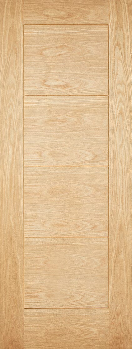Oak Modica 4 Panel Unfinished External Door External Door LPD Doors