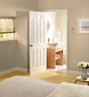 White Moulded Mayfair 4 Panel Primed Internal Door Internal Door LPD Doors
