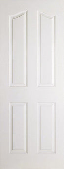 White Moulded Mayfair 4 Panel Primed Internal Door Internal Door LPD Doors