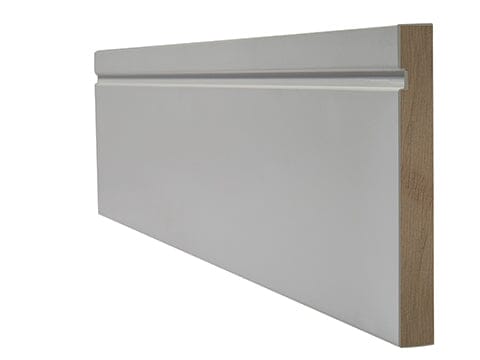 White Primed Single Groove Skirting Skirting LPD Doors