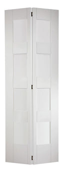 White Shaker Glazed 4 Light Internal Bifold Door Internal Bifold Door LPD Doors