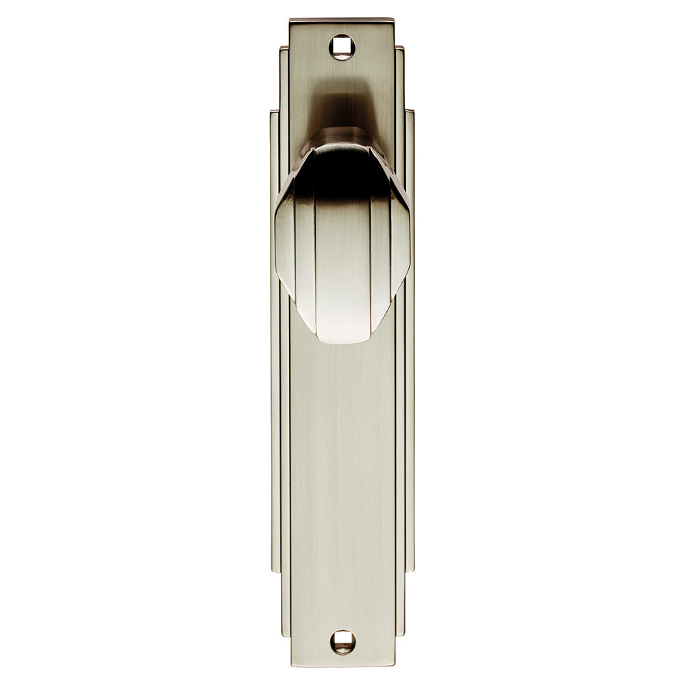 Art Deco Knob on Latch Backplate (Latch & Hinges Included)