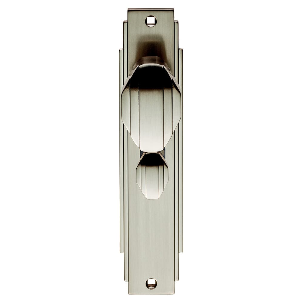 Art Deco Knob on WC Backplate (Latch & Hinges Included)