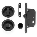 Radius Sliding Door Lock Set Sliding Door Furniture Alexander & Wilks Black