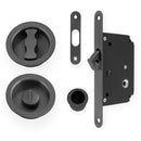 Radius Sliding Door Lock Set Sliding Door Furniture Alexander & Wilks Dark Bronze PVD
