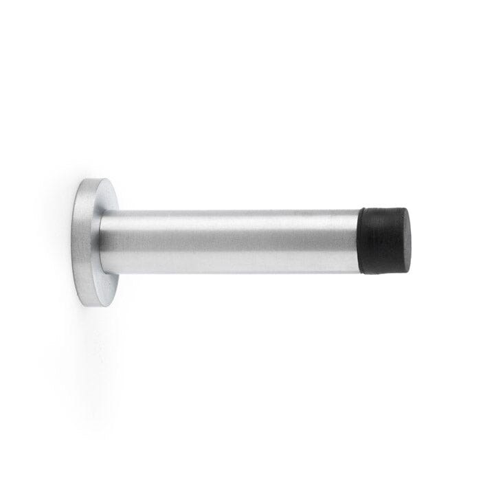 Cylinder Projection Door Stop on Rose Door Stop Alexander & Wilks Satin Chrome