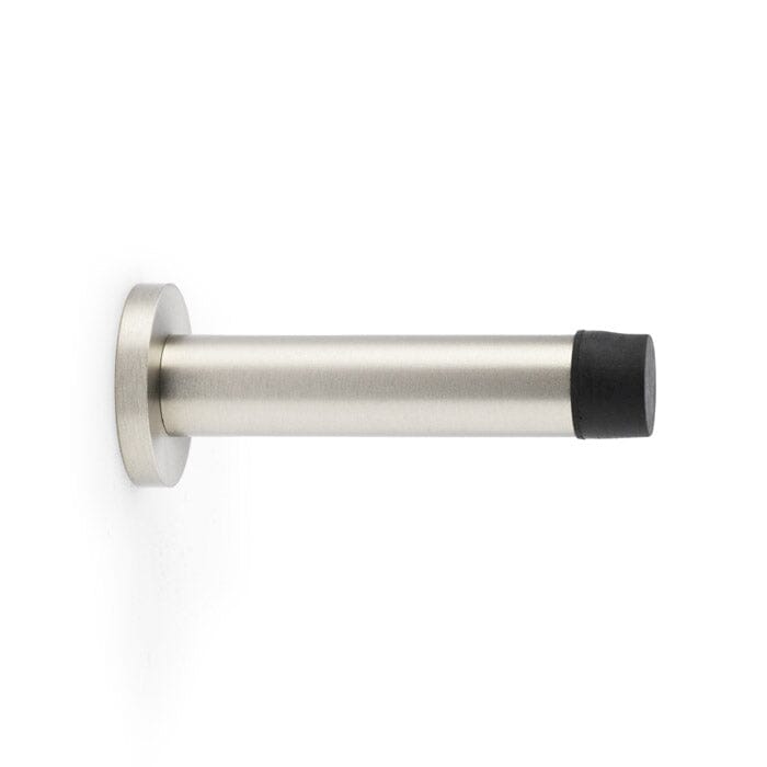 Cylinder Projection Door Stop on Rose Door Stop Alexander & Wilks Satin Nickel