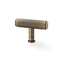 Crispin Knurled T-bar Cupboard Knob