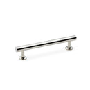 Round T-Bar Cabinet Pull Handle Centres 128mm Cupboard handle Alexander & Wilks Polished Nickel