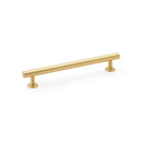 Round T-Bar Cabinet Pull Handle Centres 160mm Cupboard handle Alexander & Wilks Satin Brass