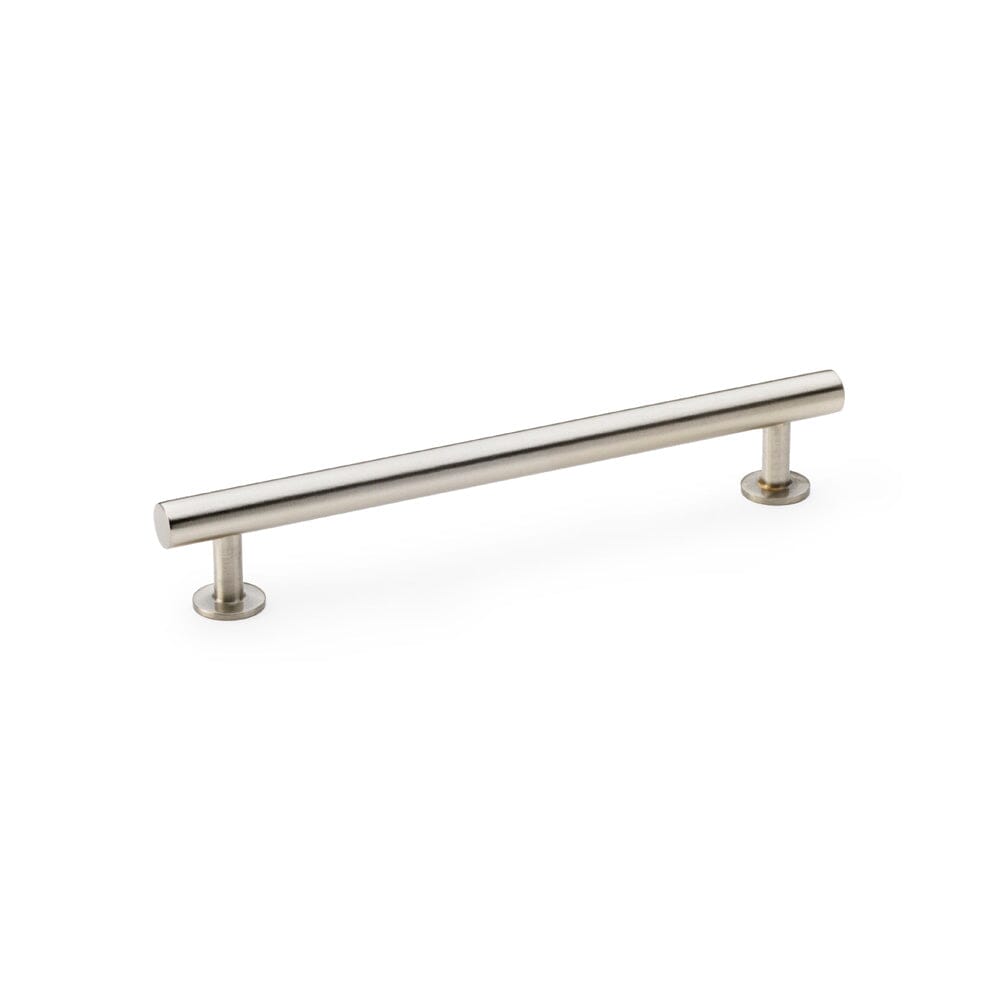 Round T-Bar Cabinet Pull Handle Centres 160mm Cupboard handle Alexander & Wilks Satin Nickel