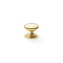 Waltz Round Cupboard Knob on Stepped Rose 25mm